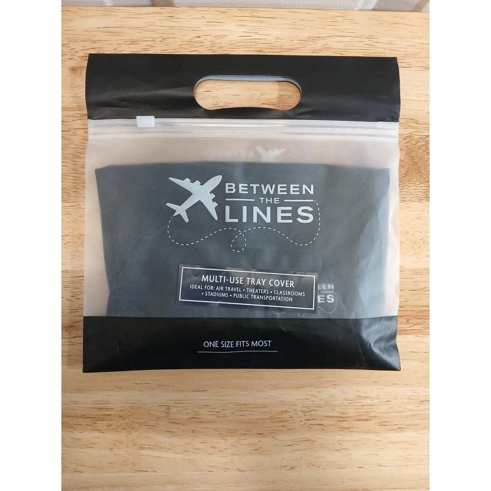 Between the Lines Airplane Tray Covers Reusable & Washable Set of 3